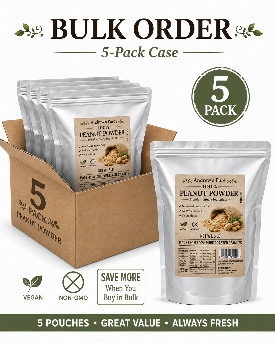 Coarse 5 Pack Bulk Order