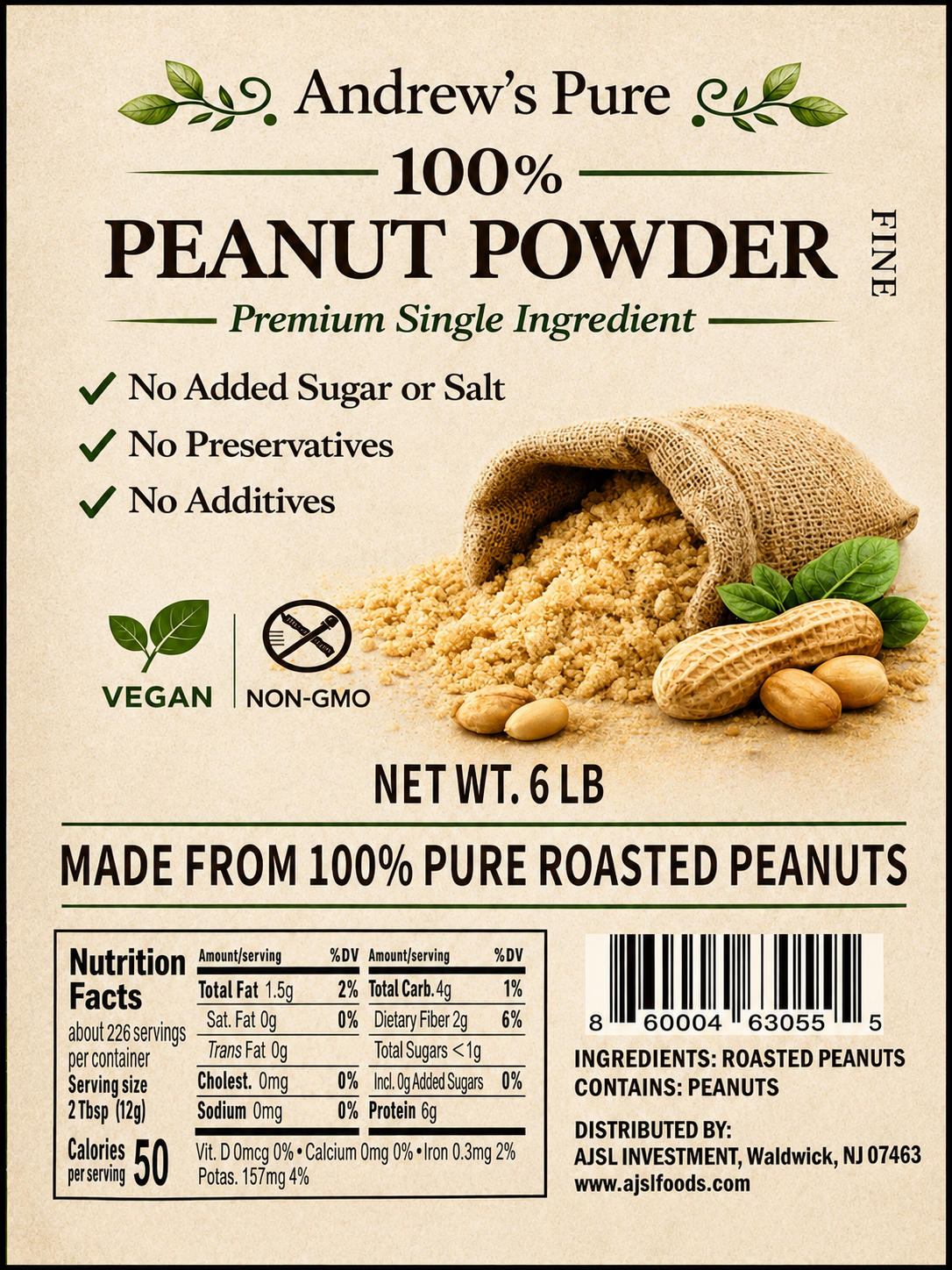 Fine Powder Label